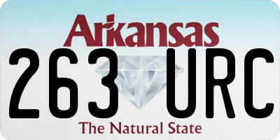 AR license plate 263URC