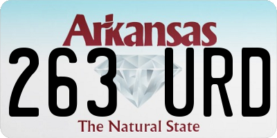 AR license plate 263URD