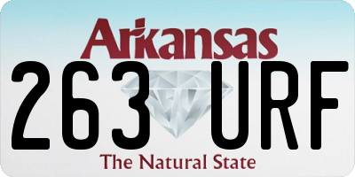 AR license plate 263URF
