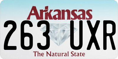 AR license plate 263UXR