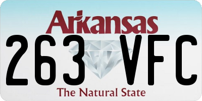 AR license plate 263VFC