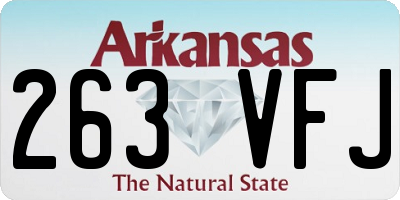 AR license plate 263VFJ