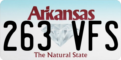 AR license plate 263VFS