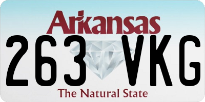AR license plate 263VKG