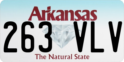 AR license plate 263VLV
