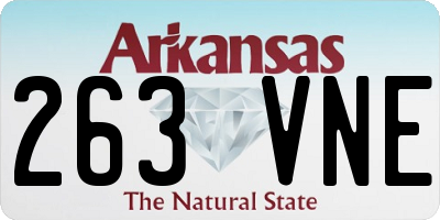 AR license plate 263VNE