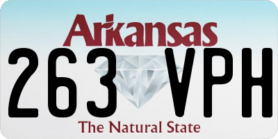 AR license plate 263VPH