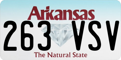 AR license plate 263VSV