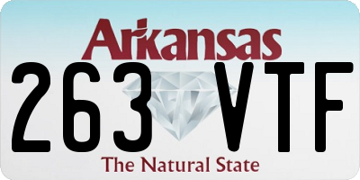 AR license plate 263VTF