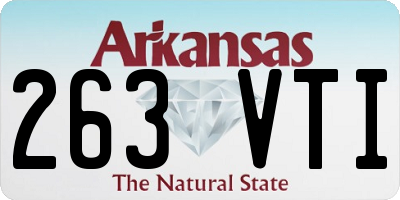 AR license plate 263VTI