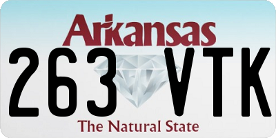 AR license plate 263VTK