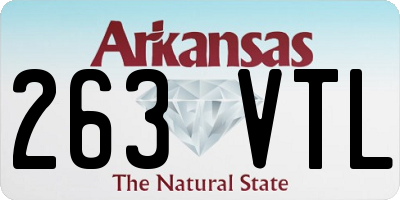 AR license plate 263VTL
