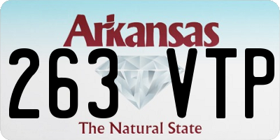 AR license plate 263VTP