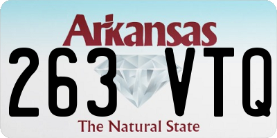 AR license plate 263VTQ