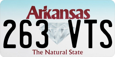 AR license plate 263VTS