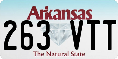 AR license plate 263VTT