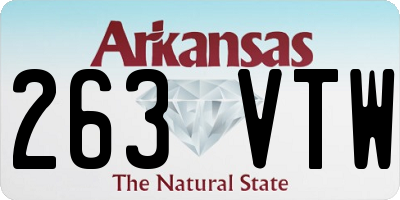 AR license plate 263VTW