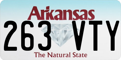 AR license plate 263VTY