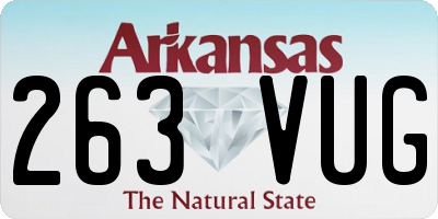 AR license plate 263VUG