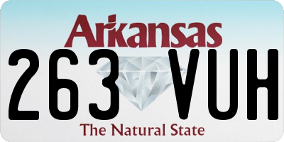 AR license plate 263VUH