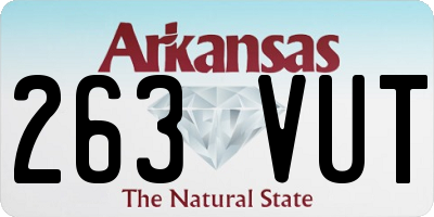AR license plate 263VUT