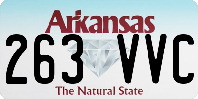 AR license plate 263VVC