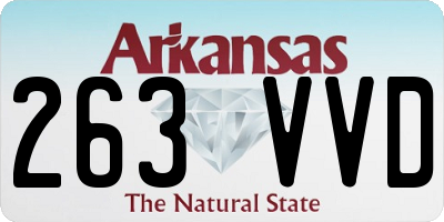 AR license plate 263VVD