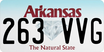 AR license plate 263VVG