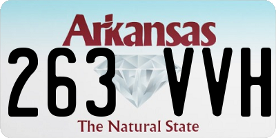 AR license plate 263VVH