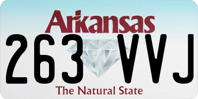 AR license plate 263VVJ