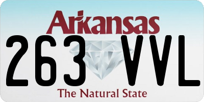 AR license plate 263VVL