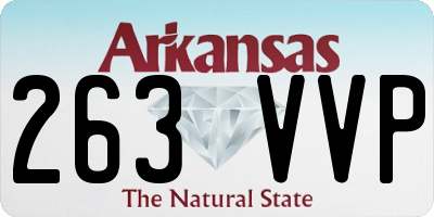 AR license plate 263VVP