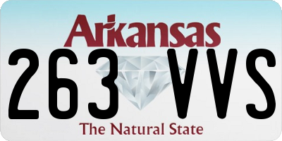 AR license plate 263VVS