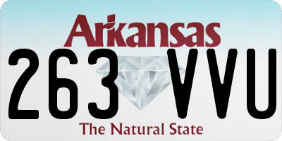 AR license plate 263VVU