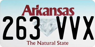AR license plate 263VVX