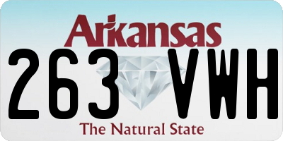 AR license plate 263VWH