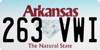AR license plate 263VWI