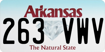 AR license plate 263VWV