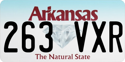AR license plate 263VXR
