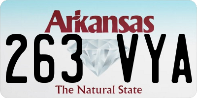 AR license plate 263VYA
