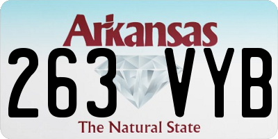 AR license plate 263VYB