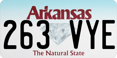 AR license plate 263VYE