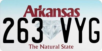 AR license plate 263VYG