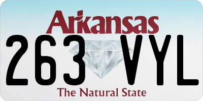 AR license plate 263VYL