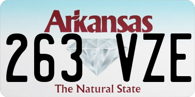 AR license plate 263VZE