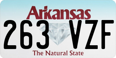 AR license plate 263VZF