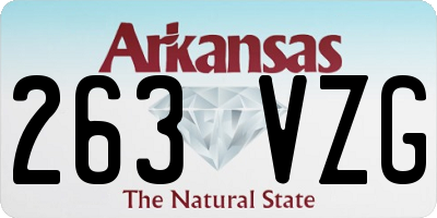 AR license plate 263VZG