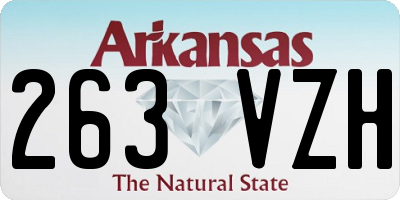 AR license plate 263VZH