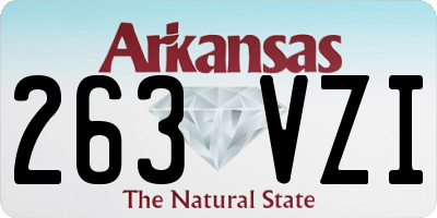 AR license plate 263VZI