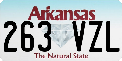AR license plate 263VZL